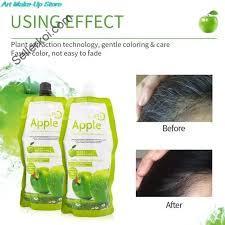 Apple Hair Dye Cream Shampoo (Black)